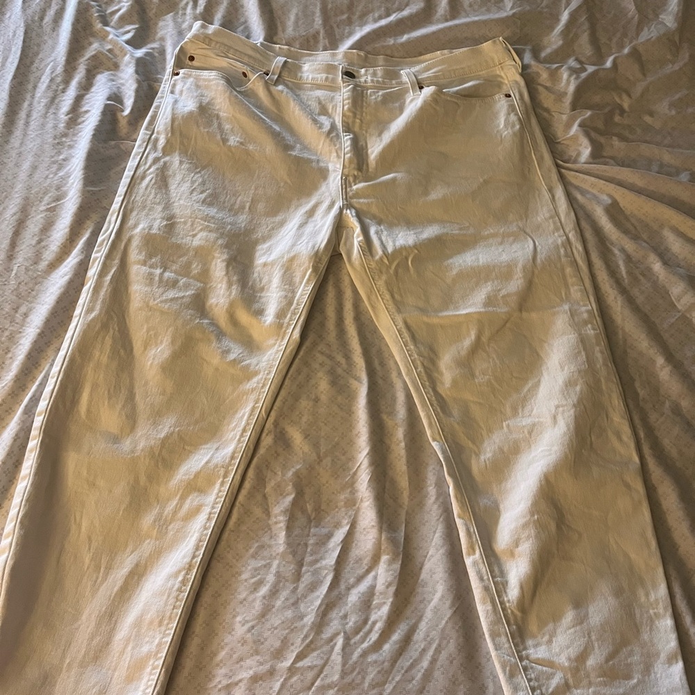Levi Strauss White Slim Fit Jeans